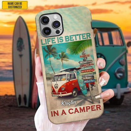 Personalized Vintage Camping Phone Case