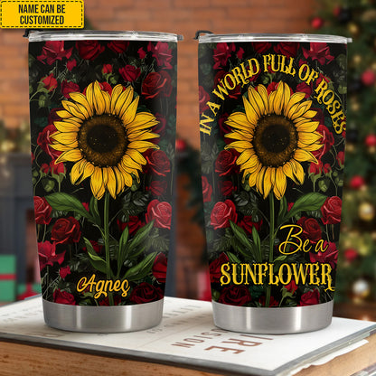Personalized Beautiful Flower Tumbler