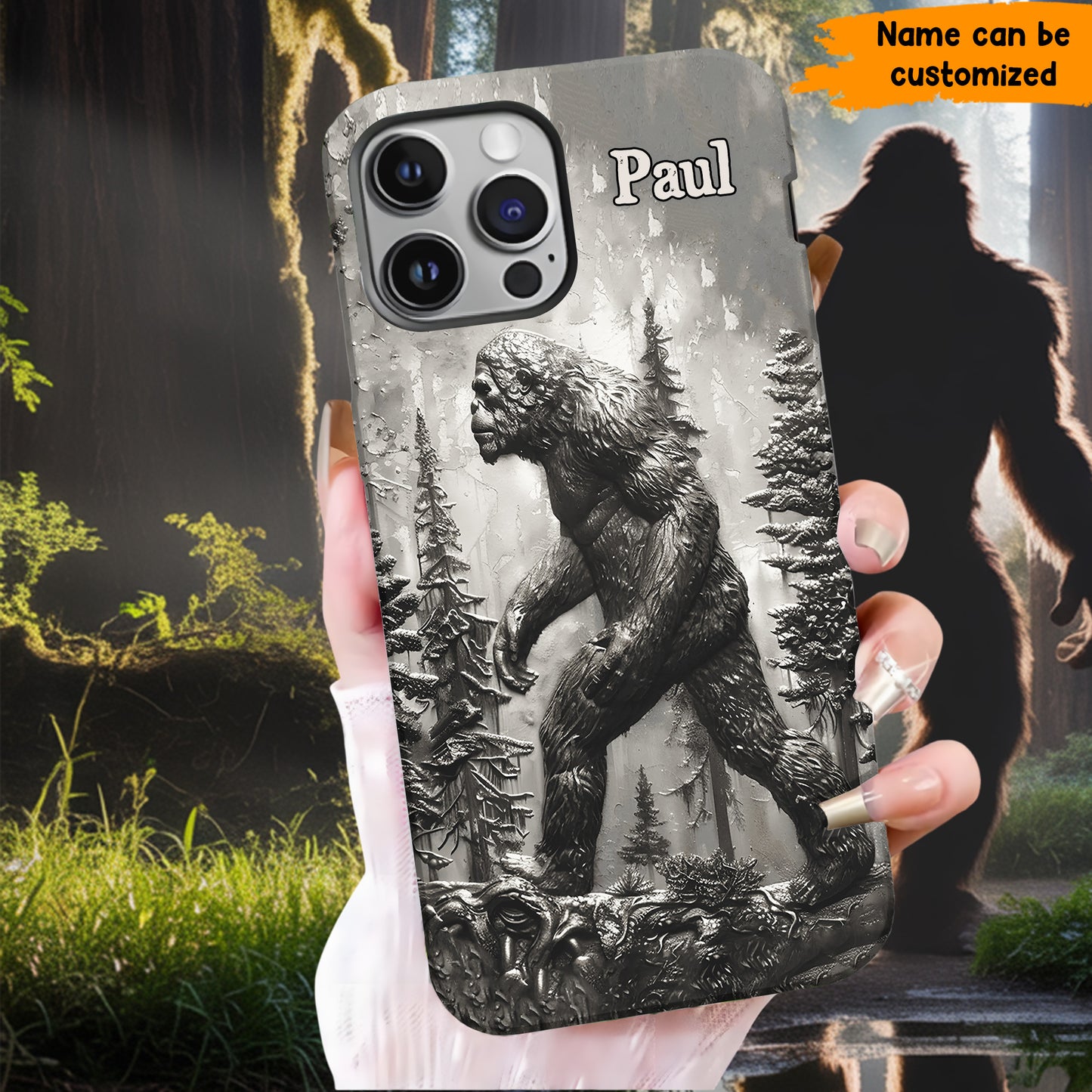 Bigfoot Legend In Trees - Personalized Legend In Trees Phone Case