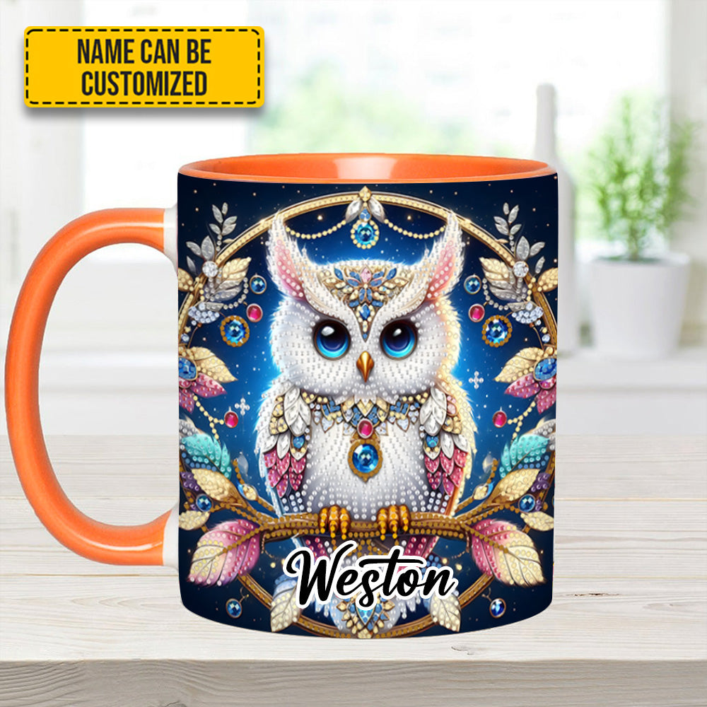 Spring and Summer Tree Owl - Personalized Owl Accent Mug