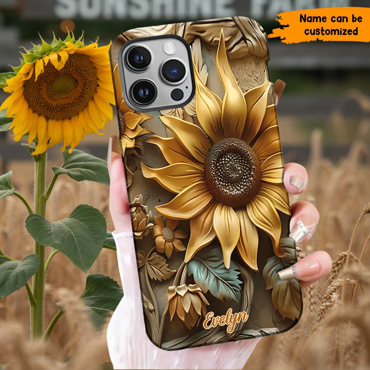 Sunflower Phone Case - Personalized Phone Case
