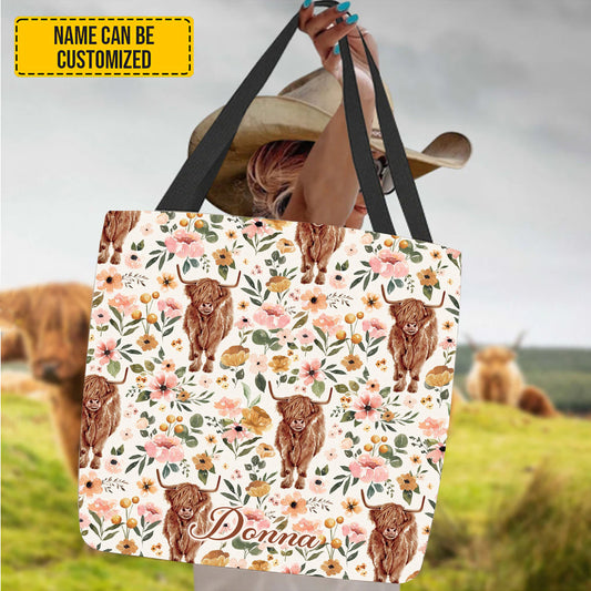 Cute Cow - Personalized Cow Tote Bag