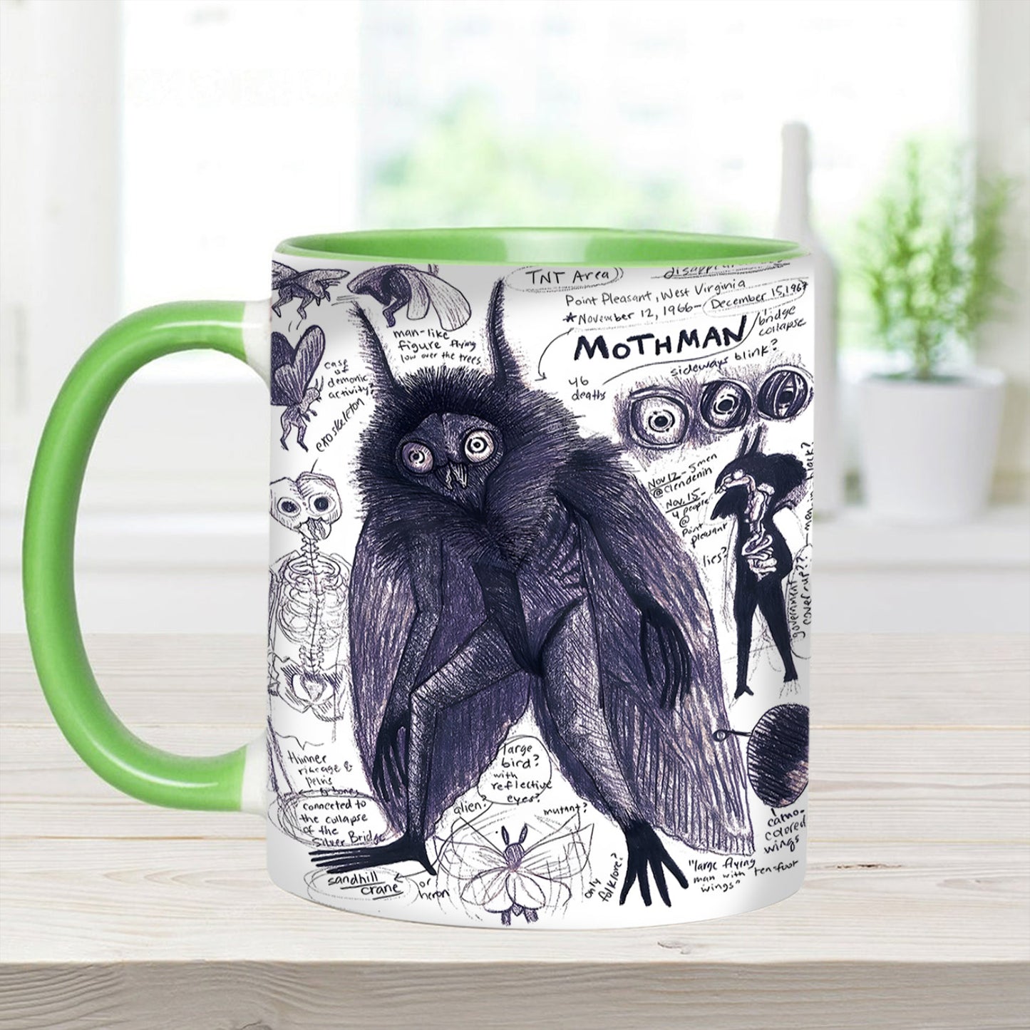 Mothman Mysteries Accent Mug