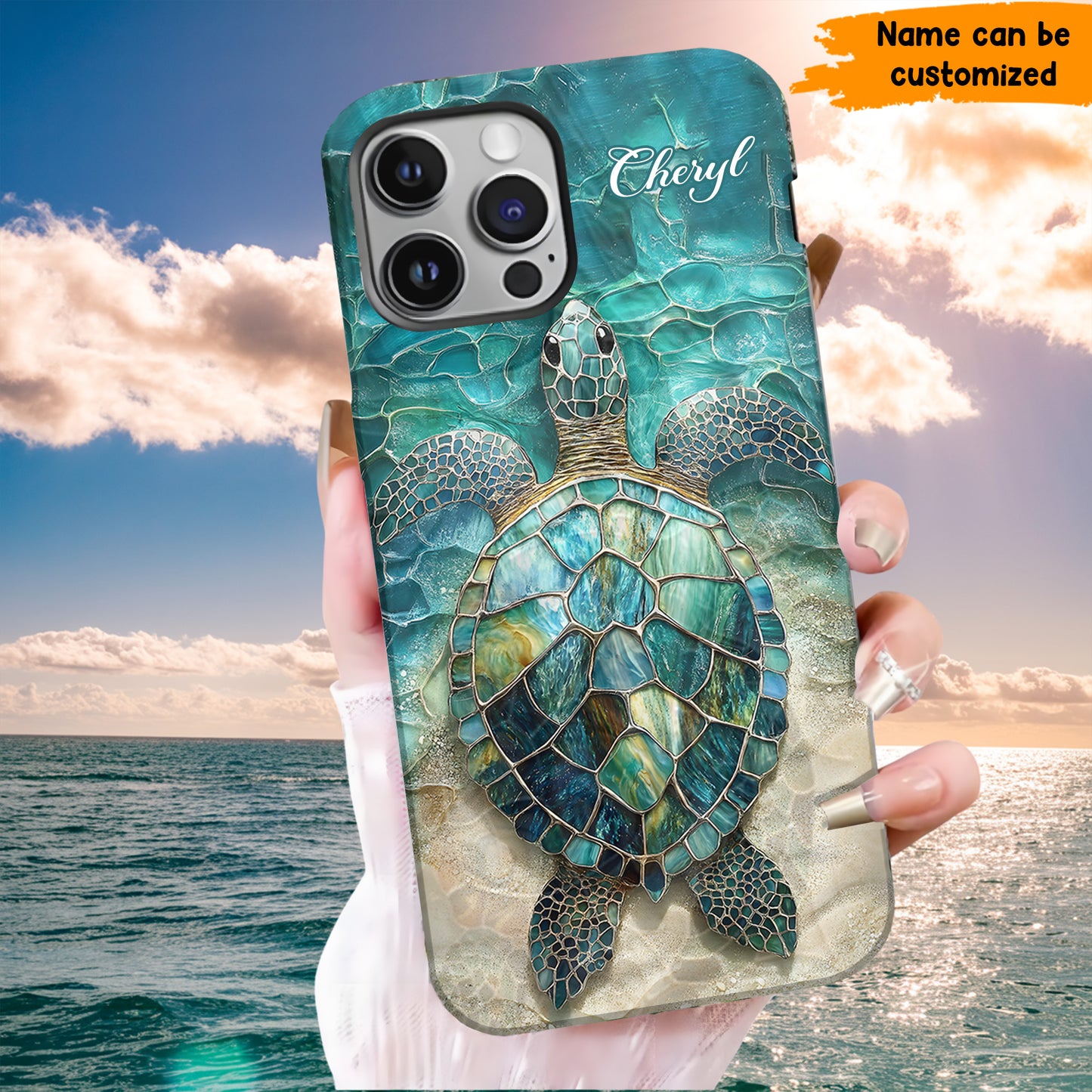 Personalized Sea Turtle Ocean Phone Case
