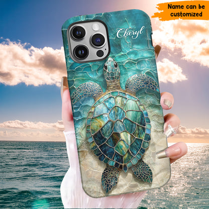 Personalized Sea Turtle Ocean Phone Case