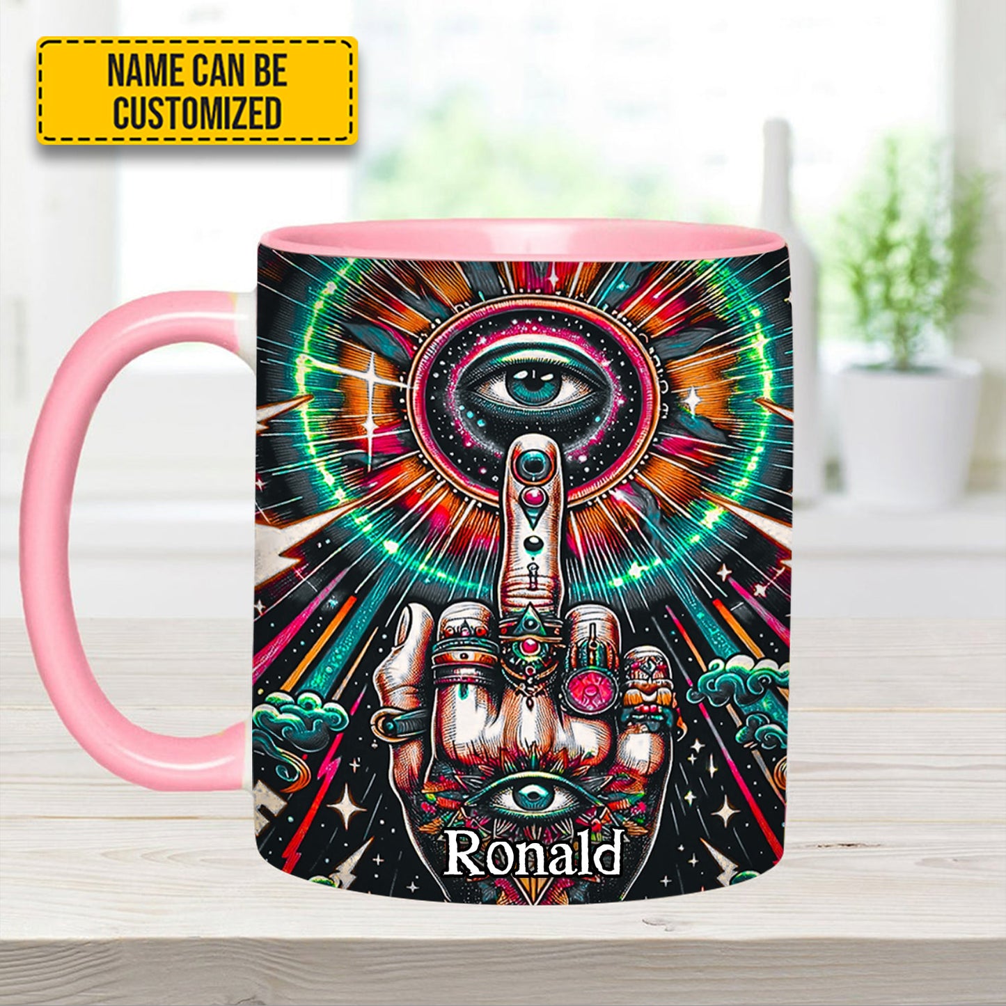 Psychedelic Rock – Personalized Accent Mug