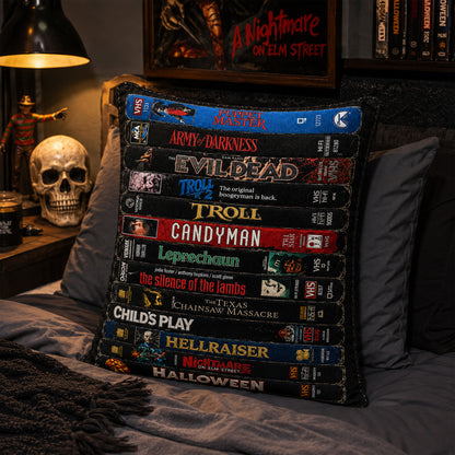 Retro Horror VHS Pillow Version 2