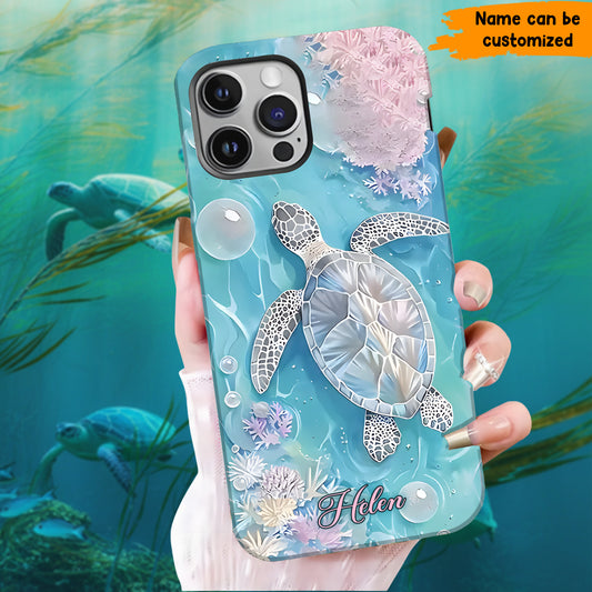 Beautiful Turtle - Personalized Turtle Phone Case