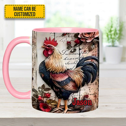 Rooster Farmhouse – Personalized Chicken Accent Mug
