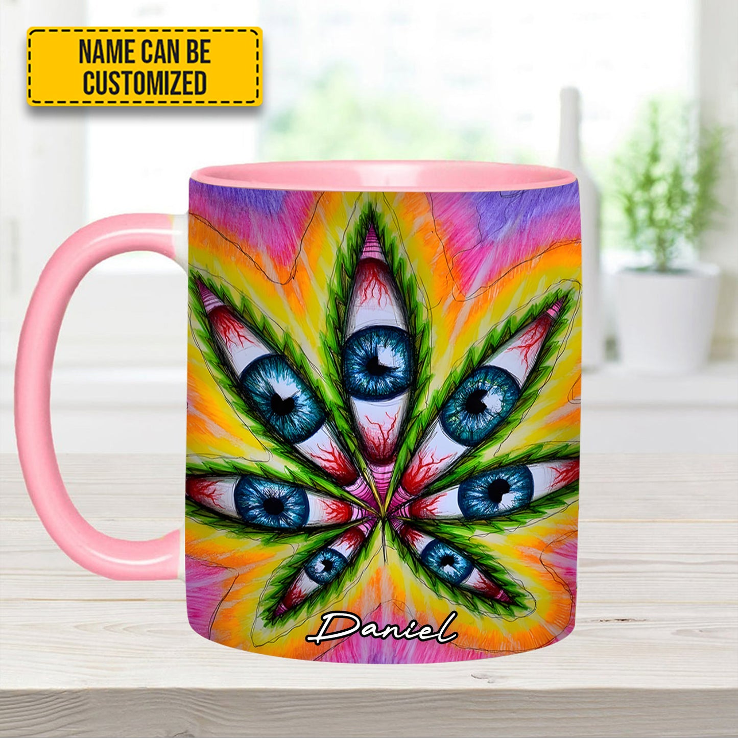 Vision Leaf – Personalized Psychedelic Accent Mug