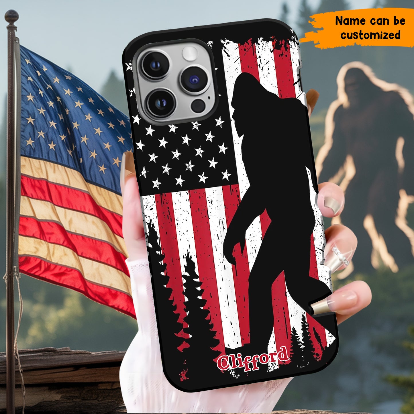 Personalized American Bigfoot Phone Case