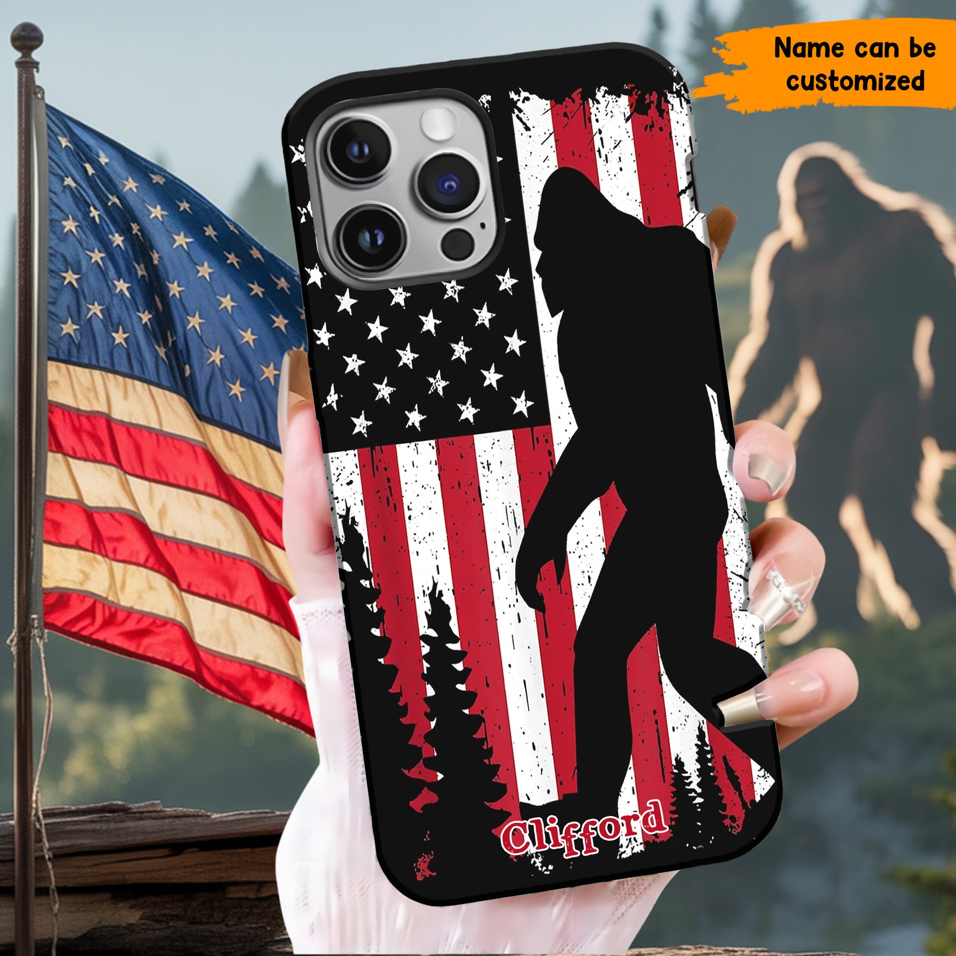 Personalized American Bigfoot Phone Case