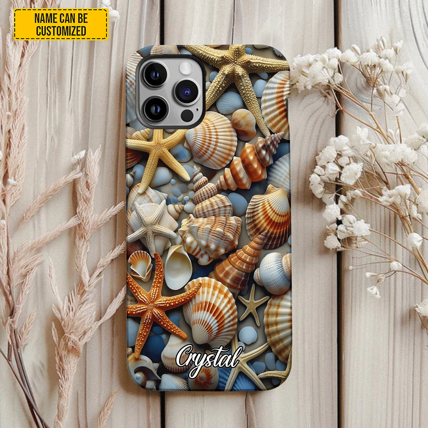 Personalized Seashell Ocean Phone Case
