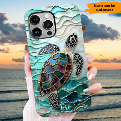 Personalized Sea Turtle Ocean Phone Case