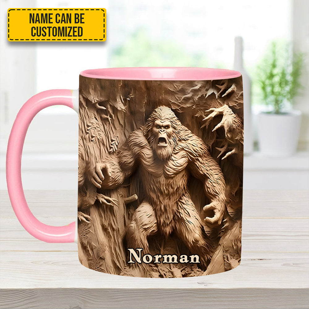 Bigfoot Legend in the Trees – Personalized Bigfoot Accent Mug