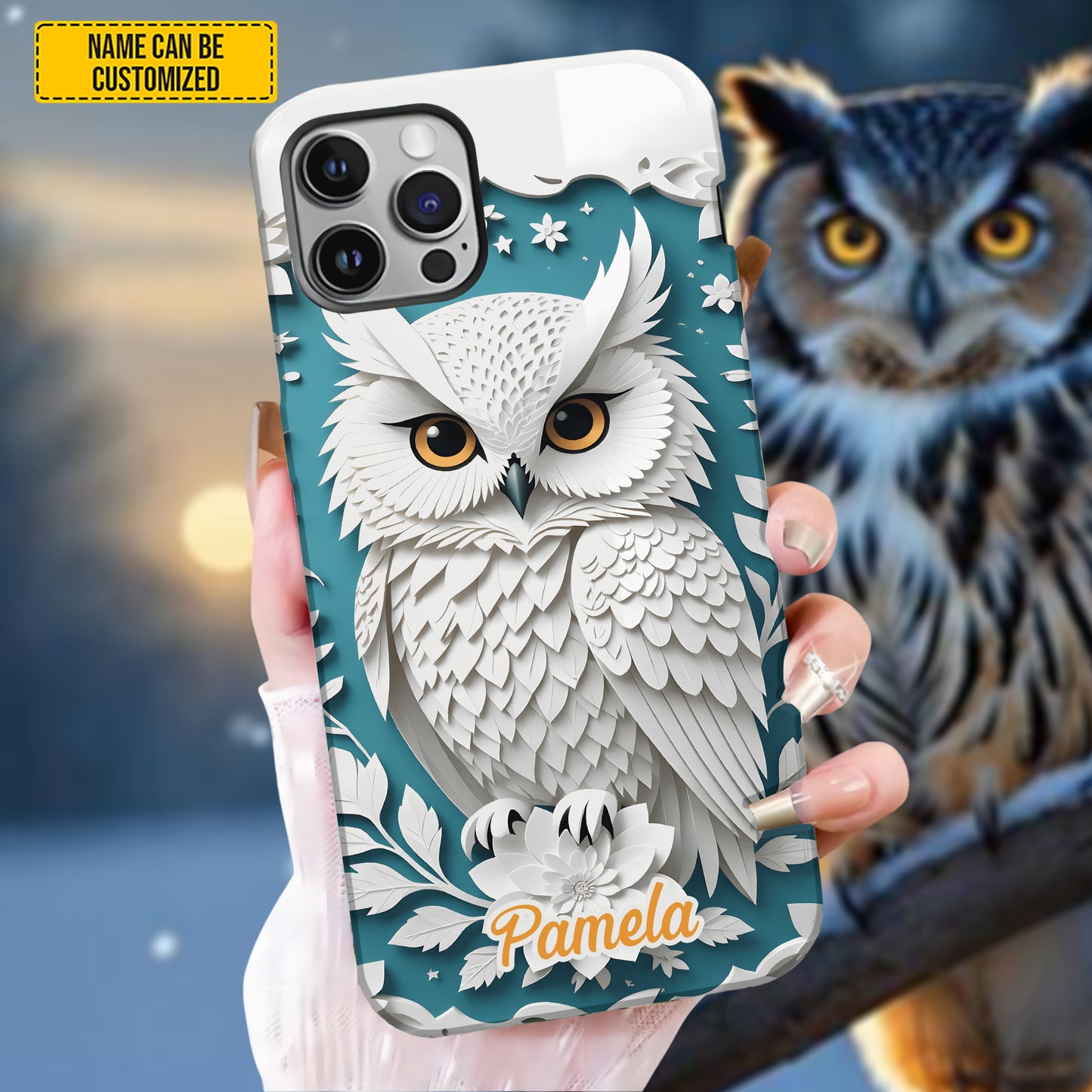 Personalized Cute Owl Phone Case