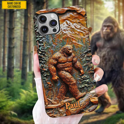 Bigfoot In Forest - Personalized Bigfoot Phone Case