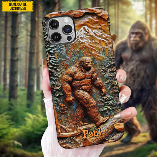 Bigfoot In Forest - Personalized Bigfoot Phone Case