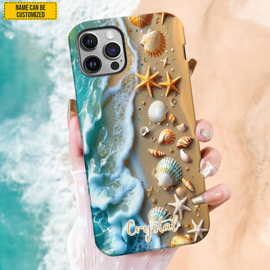 Personalized Beach Waves Phone Case