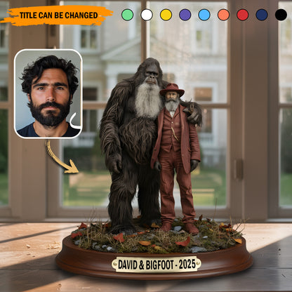 Bigfoot & Me – Personalized Best Friend Acrylic Plaque