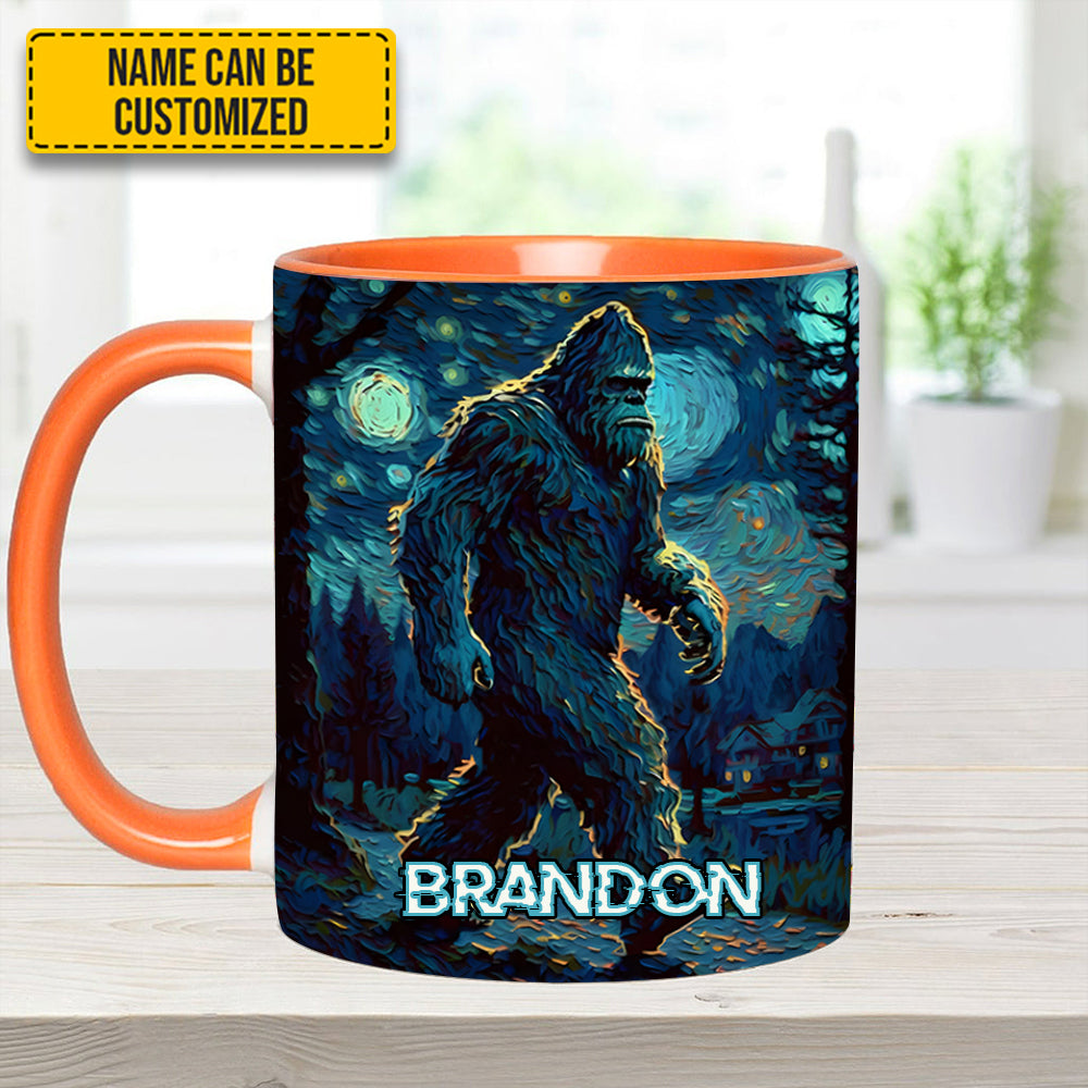 Night Walker - Personalized Bigfoot Accent Mug