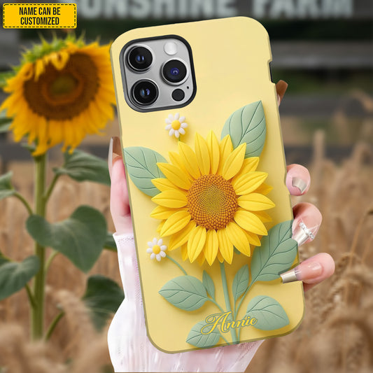 Beautiful Sunflower - Personalized Phone Case