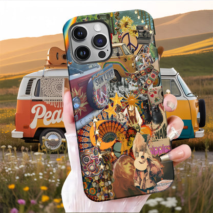 Psychedelic Hippie Collage Phone Case