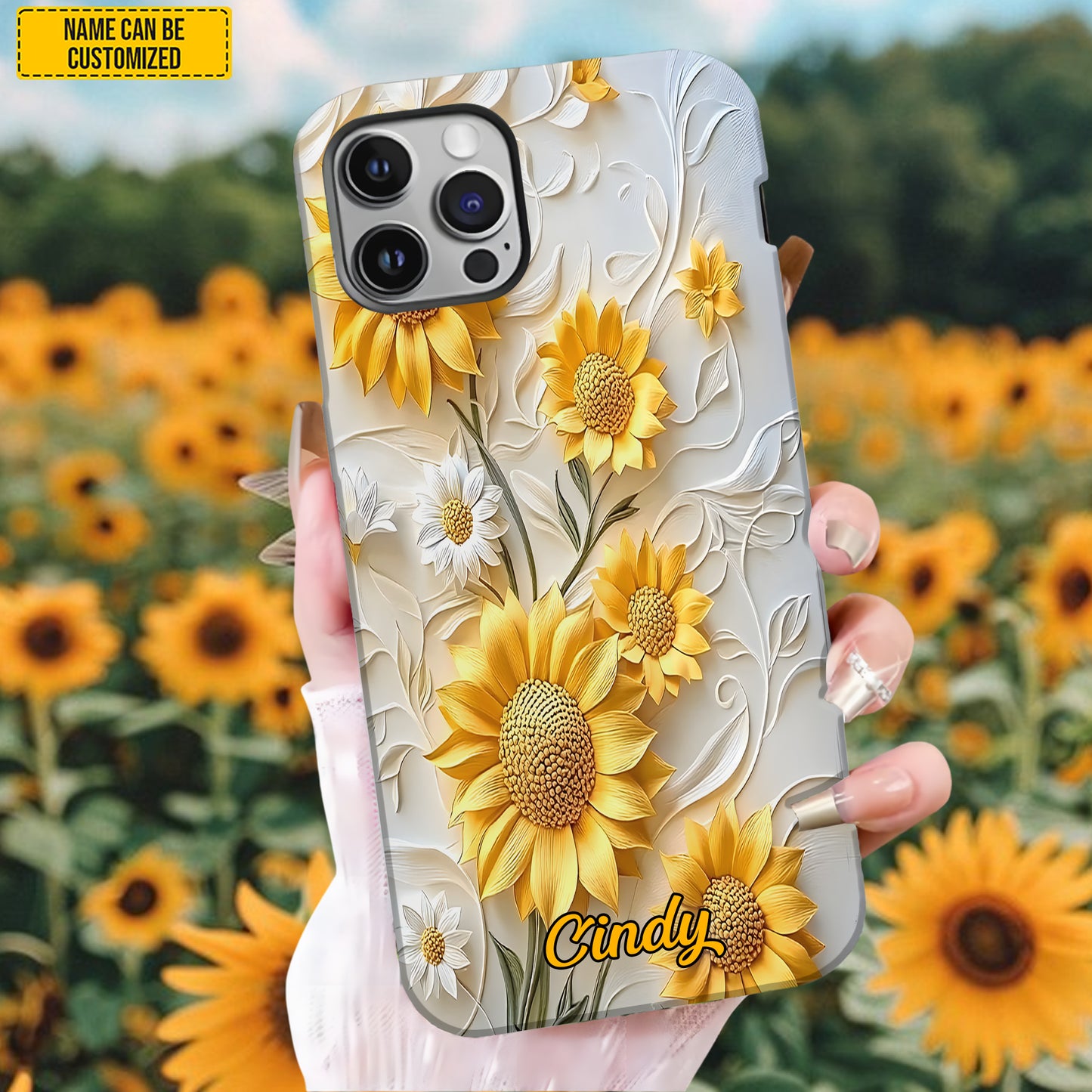 Personalized Sunflower Phone Case