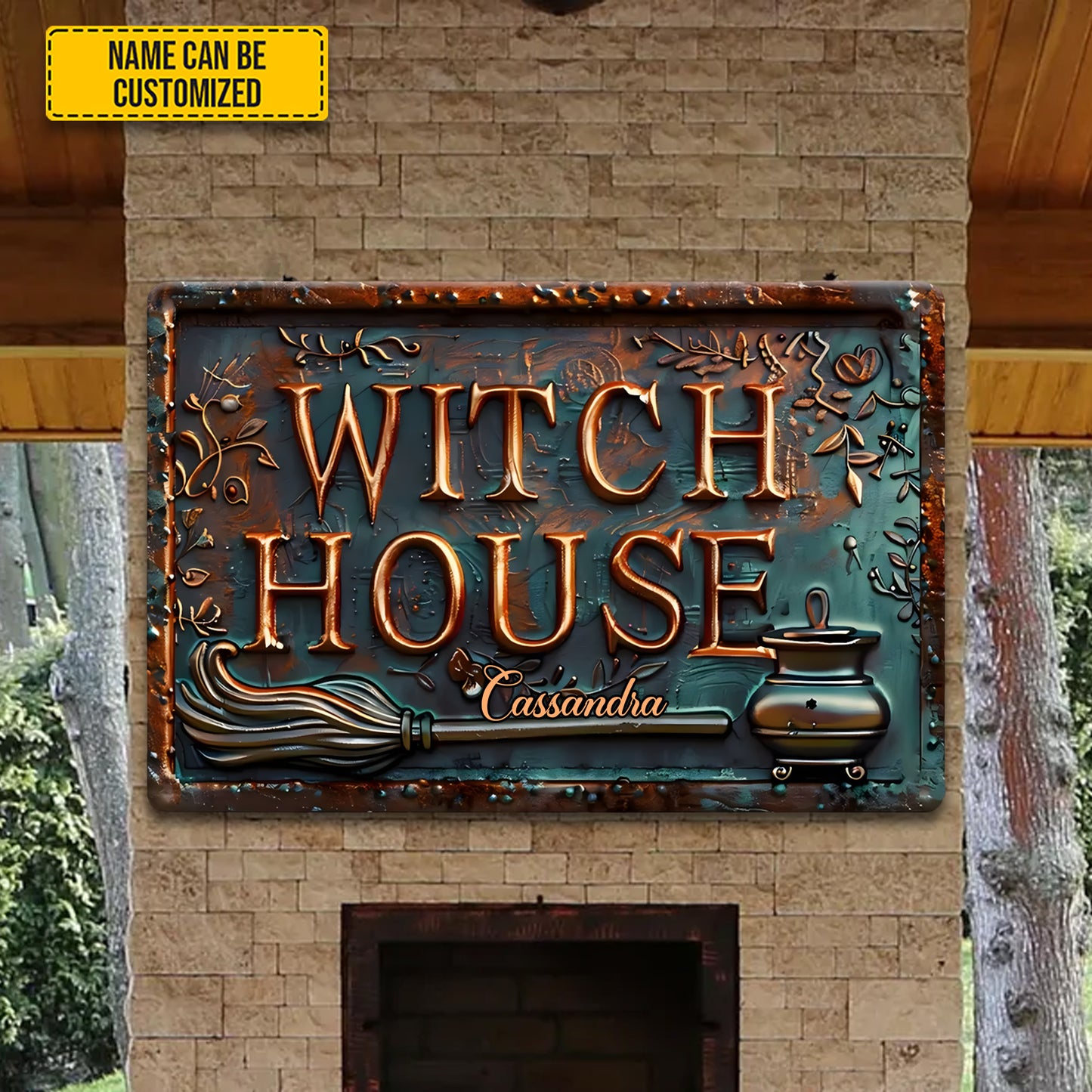 Witch House - Personalized Metal Sign