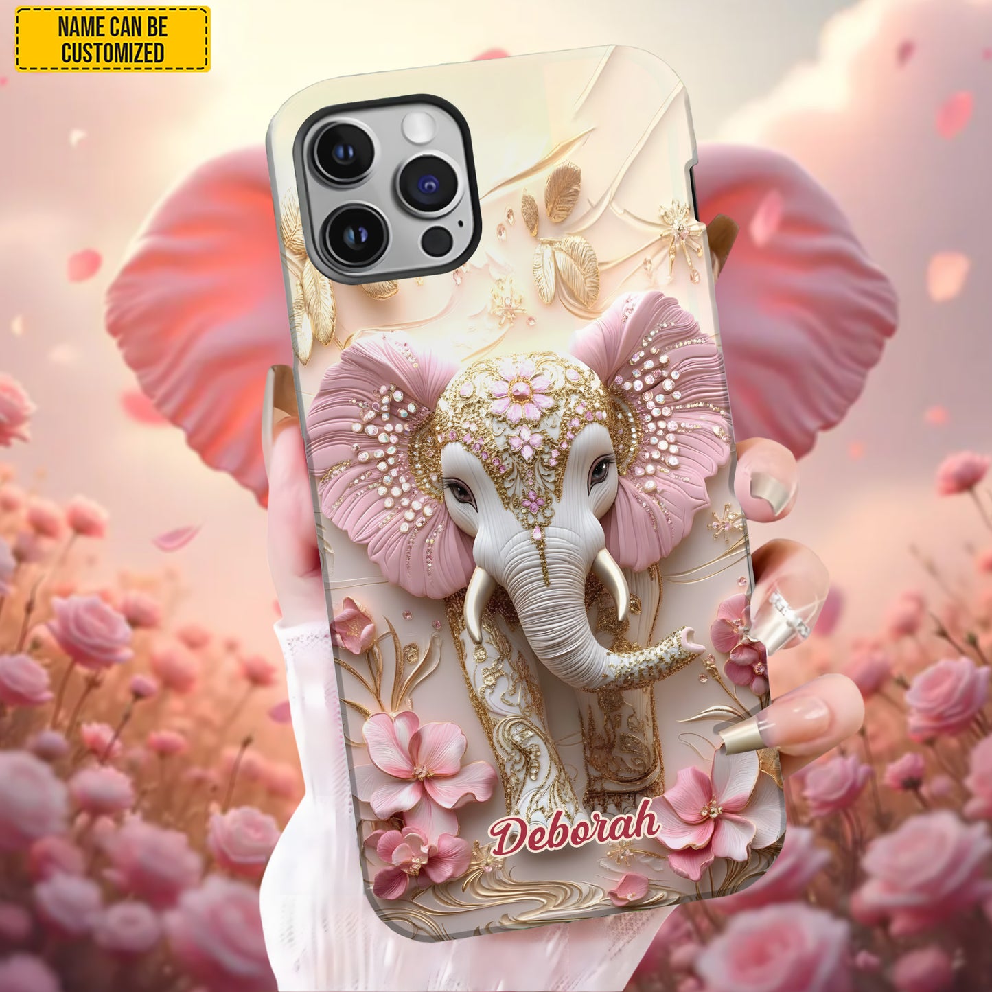 Personalized Elegant Elephant Phone Case
