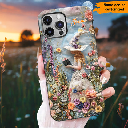 Beautiful Witch Flowers - Personalized Witch Phone Case