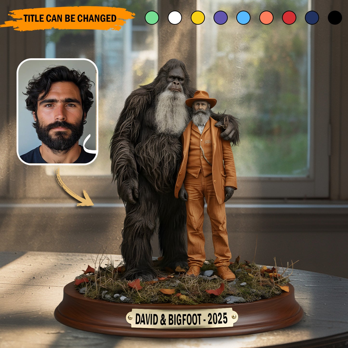 Bigfoot & Me – Personalized Best Friend Acrylic Plaque
