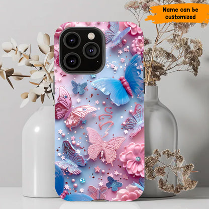 Colorful Butterfly - Personalized Phone Case