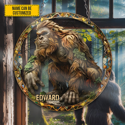 The Watcher – Personalized Bigfoot Acrylic Window