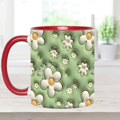 Daisy  Flower - Personalized Flower Accent Mug