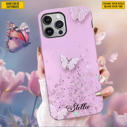 Beautiful Butterfly- Personalized Phone Case