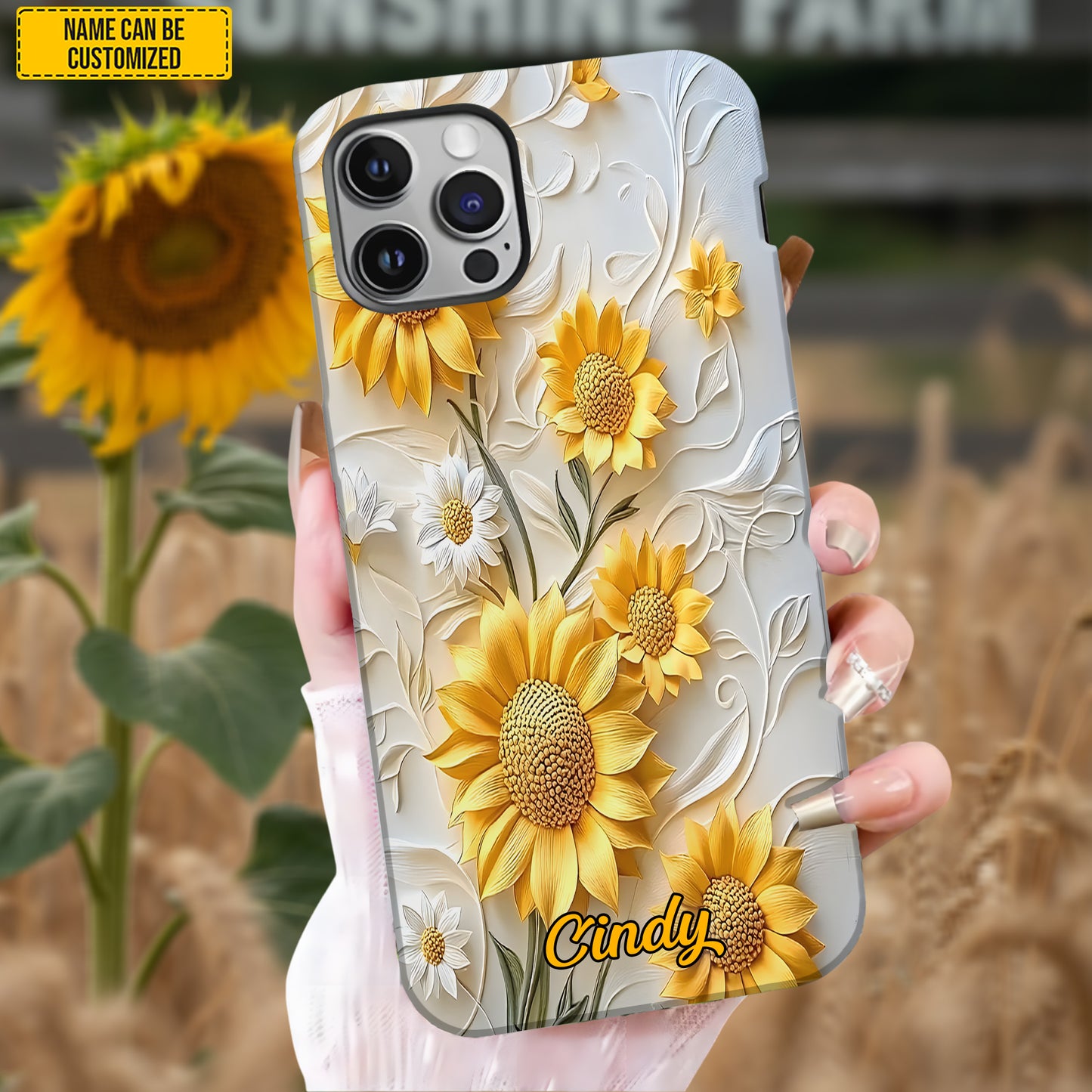Personalized Sunflower Phone Case