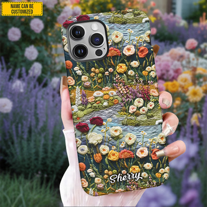 Personalized Floral Wildflower Meadow Phone Case