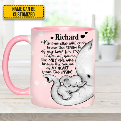 Elephant Mother's Day - Personalized Accent Mug