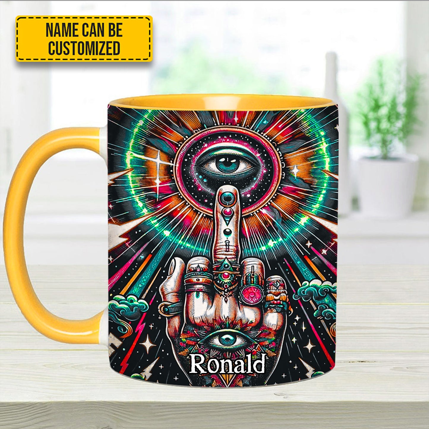 Psychedelic Rock – Personalized Accent Mug