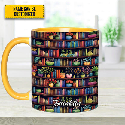 Bookish Floral - Personalized Accent Mug