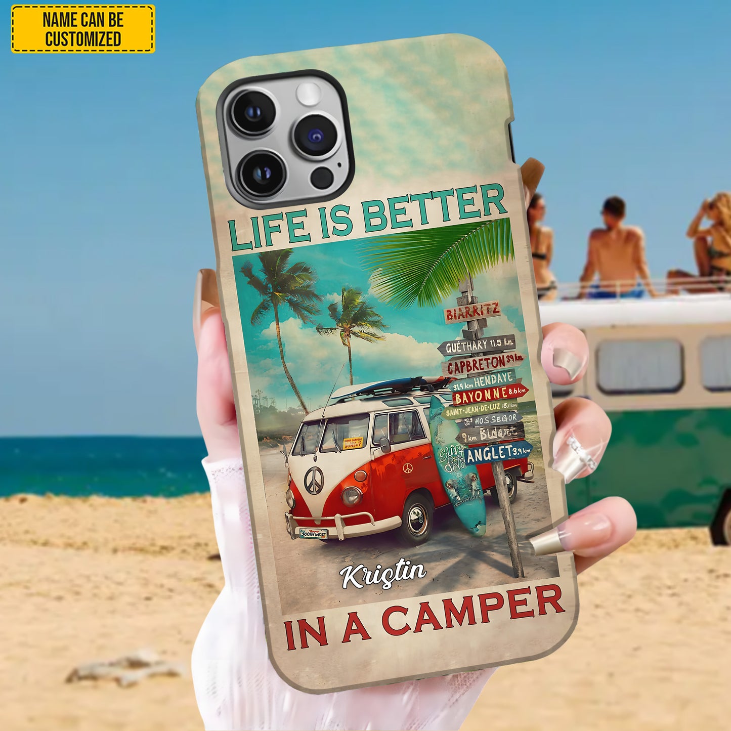 Personalized Vintage Camping Phone Case