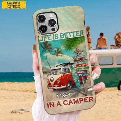 Personalized Vintage Camping Phone Case