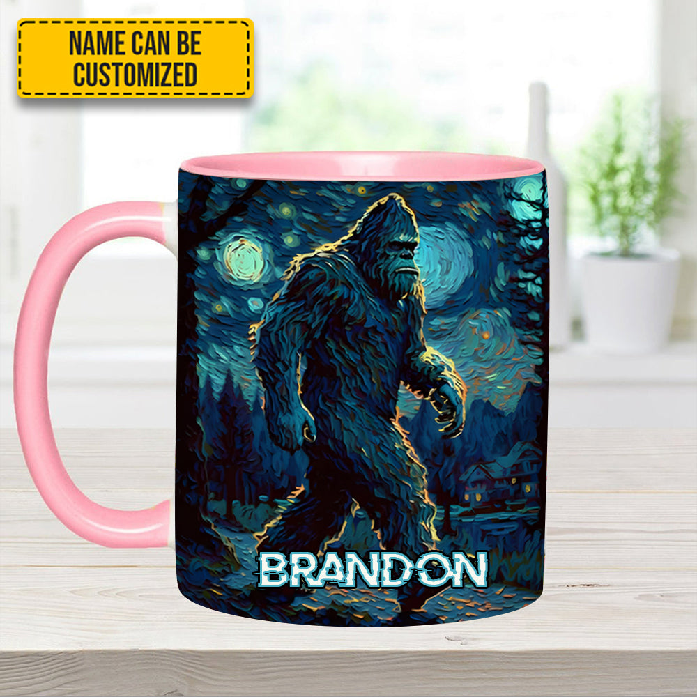 Night Walker - Personalized Bigfoot Accent Mug