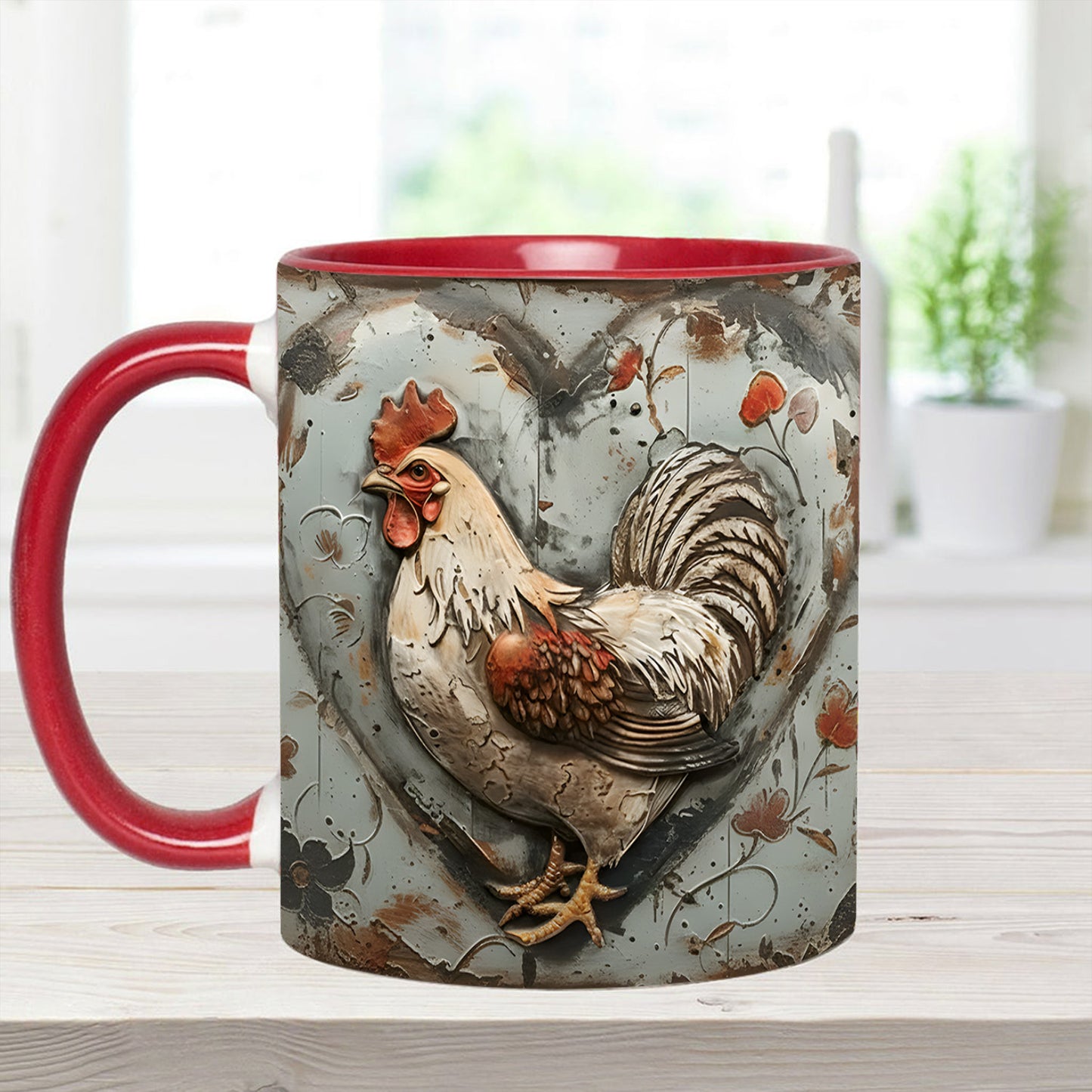 Chicken - Personalized Chicken Accent Mug