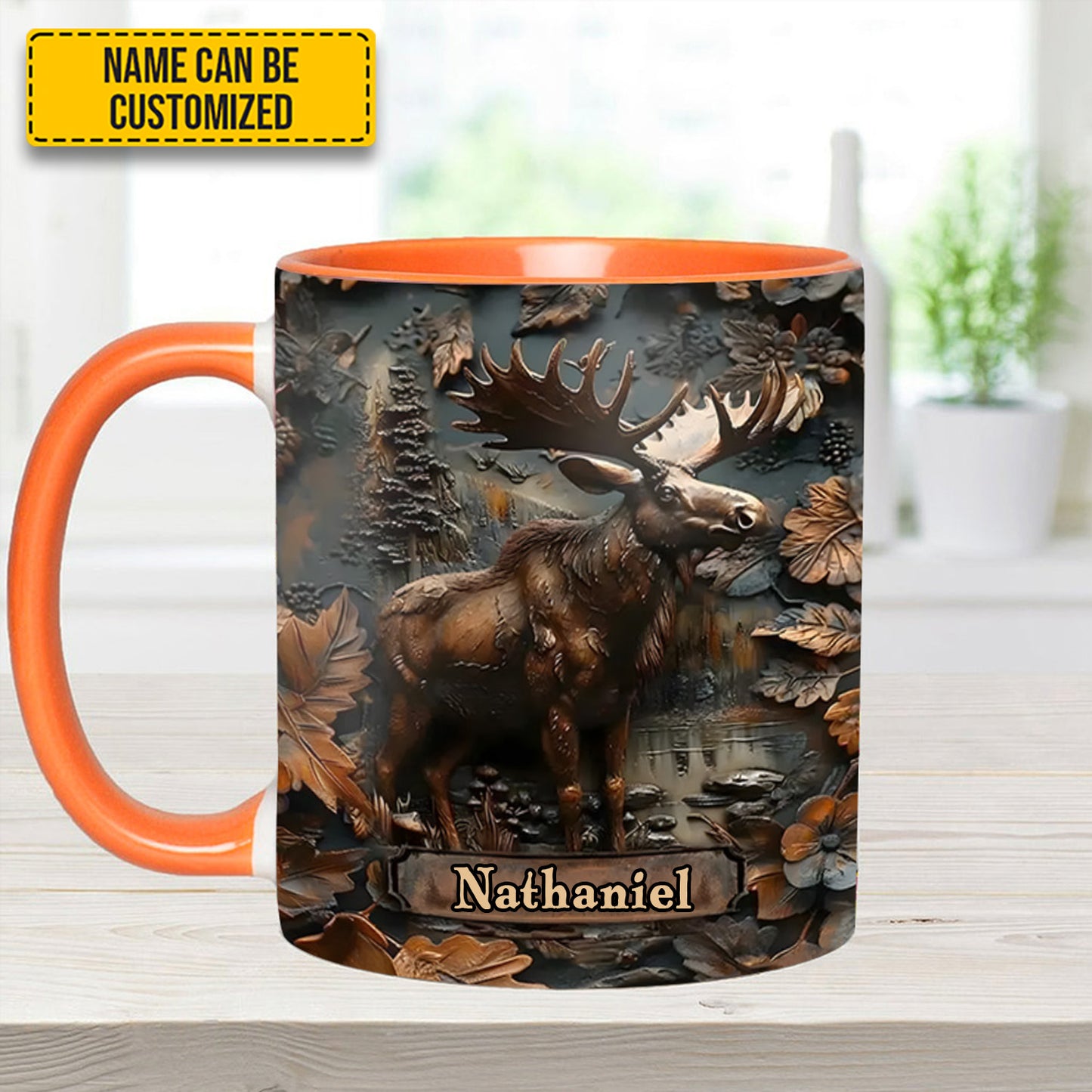 Moose Wilderness – Personalized Hunting Accent Mug