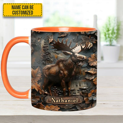 Moose Wilderness – Personalized Hunting Accent Mug