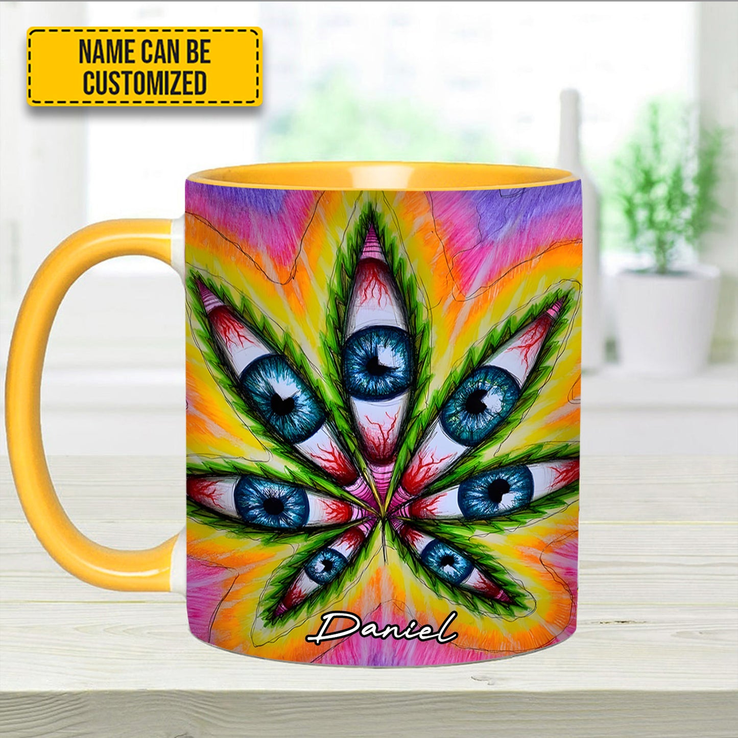 Vision Leaf – Personalized Psychedelic Accent Mug