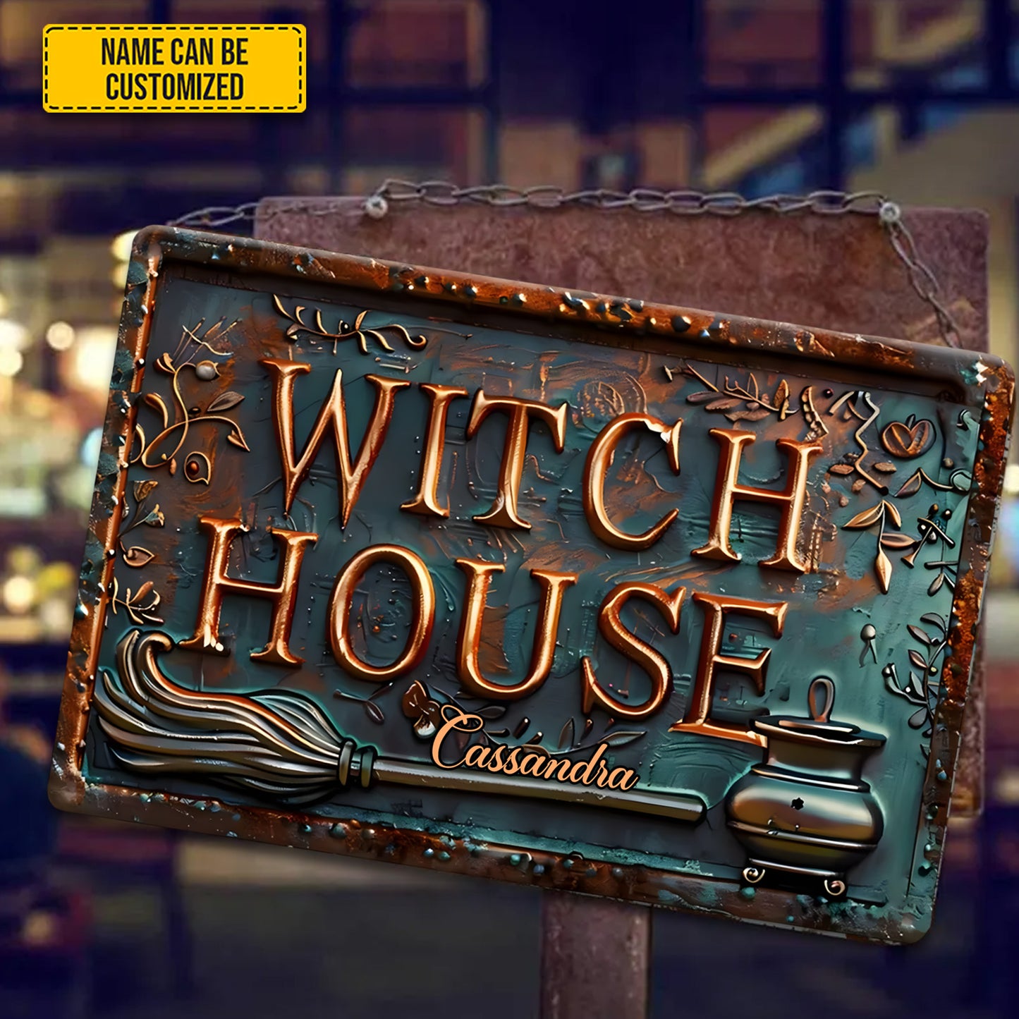 Witch House - Personalized Metal Sign