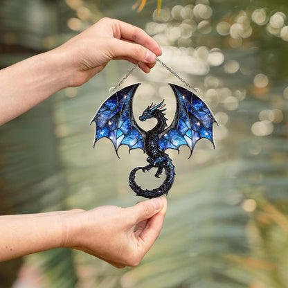 Blue Dragon Acrylic Window Hanging
